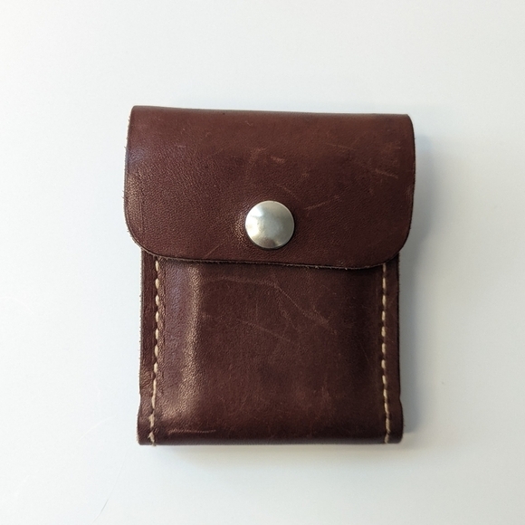 Vintage George Lawrence Co. Leather Belt Wallet Cartridge Slide Ammo Pouch